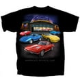 thumbnail image 1 of Joe Blow Tees Chevy Corvette Showroom Short Sleeve T-shirt-Black-medium, 1 of 4