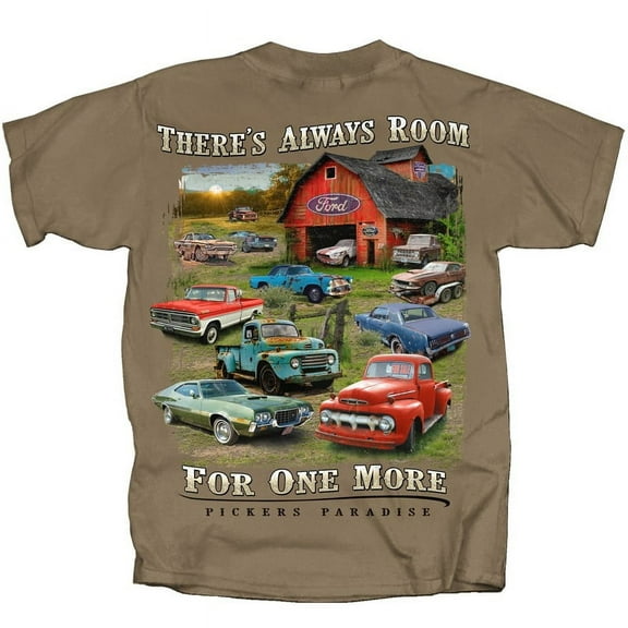 Joe Blow Tees Pickers Paradise Theres Always Room for More Short Sleeve T-shirt-Brown-medium