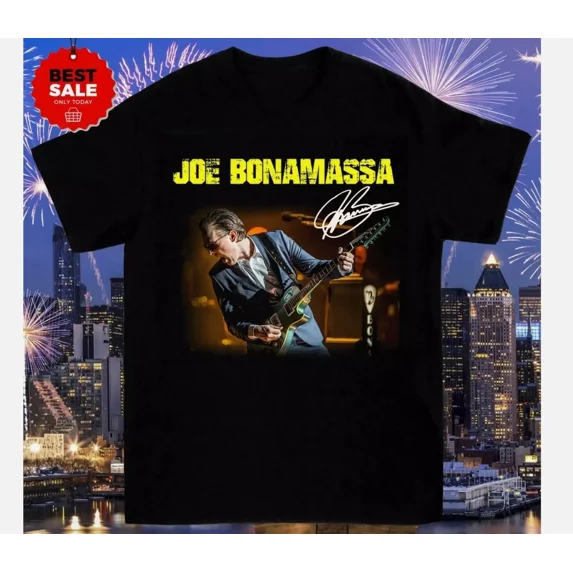Joe Bonamassa Singer Live In Concert UNISEX T Shirt Full Size S-2XL