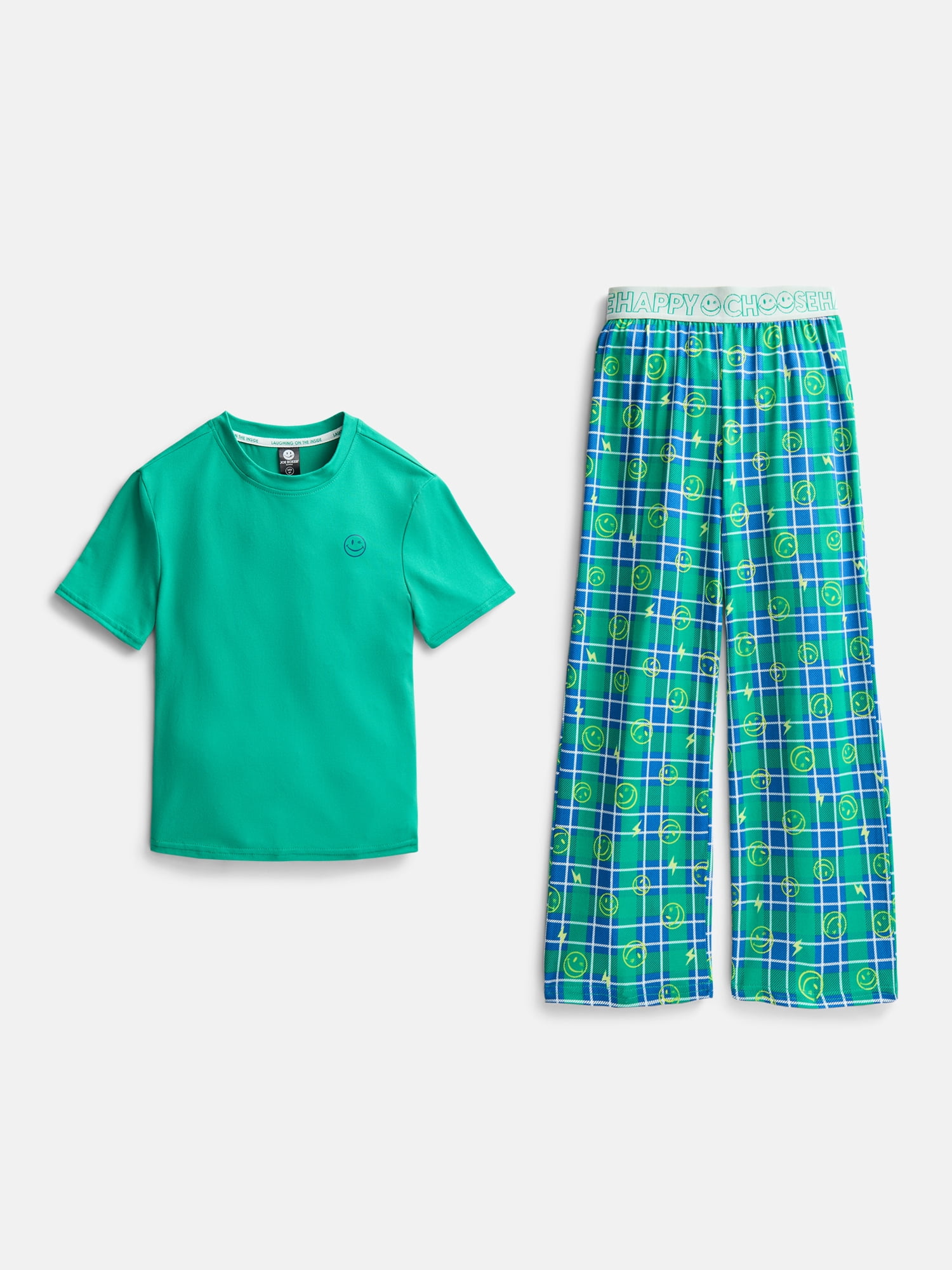 Joe Boxer Boys Short Sleeve Top and Pants Pajama Set, 2 Piece, Sizes S-XXL