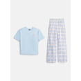thumbnail image 1 of Joe Boxer Girls Crewneck Top and Pants Pajama Set, 2-Piece, Sizes S-XXL, 1 of 4