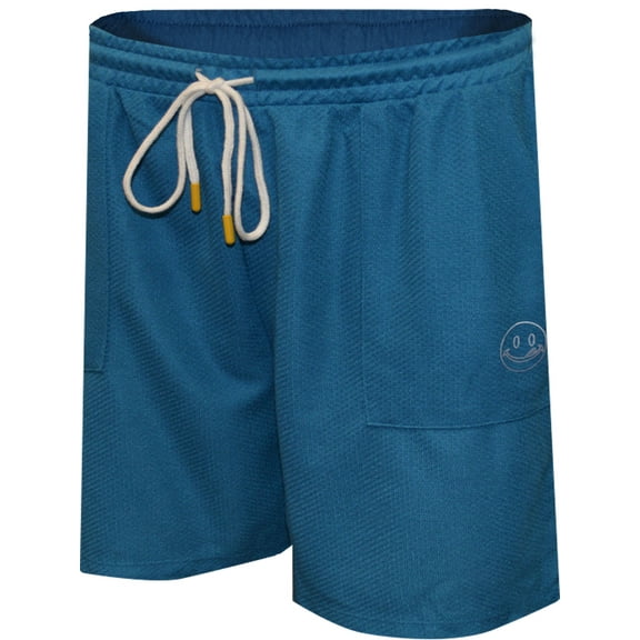 Joe Boxer Mens Joe Boxer Loungewear Mini Licky Blue Waffle Thermal Loungeshort (Small)