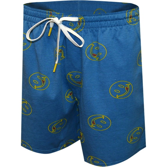 Joe Boxer Mens Joe Boxer Loungewear Tossed Licky Blue Loungeshort (Medium)