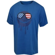Joe Boxer Mens Joe Boxer Loungewear USA Drippy Licky Blue Short Sleeve Tee Small