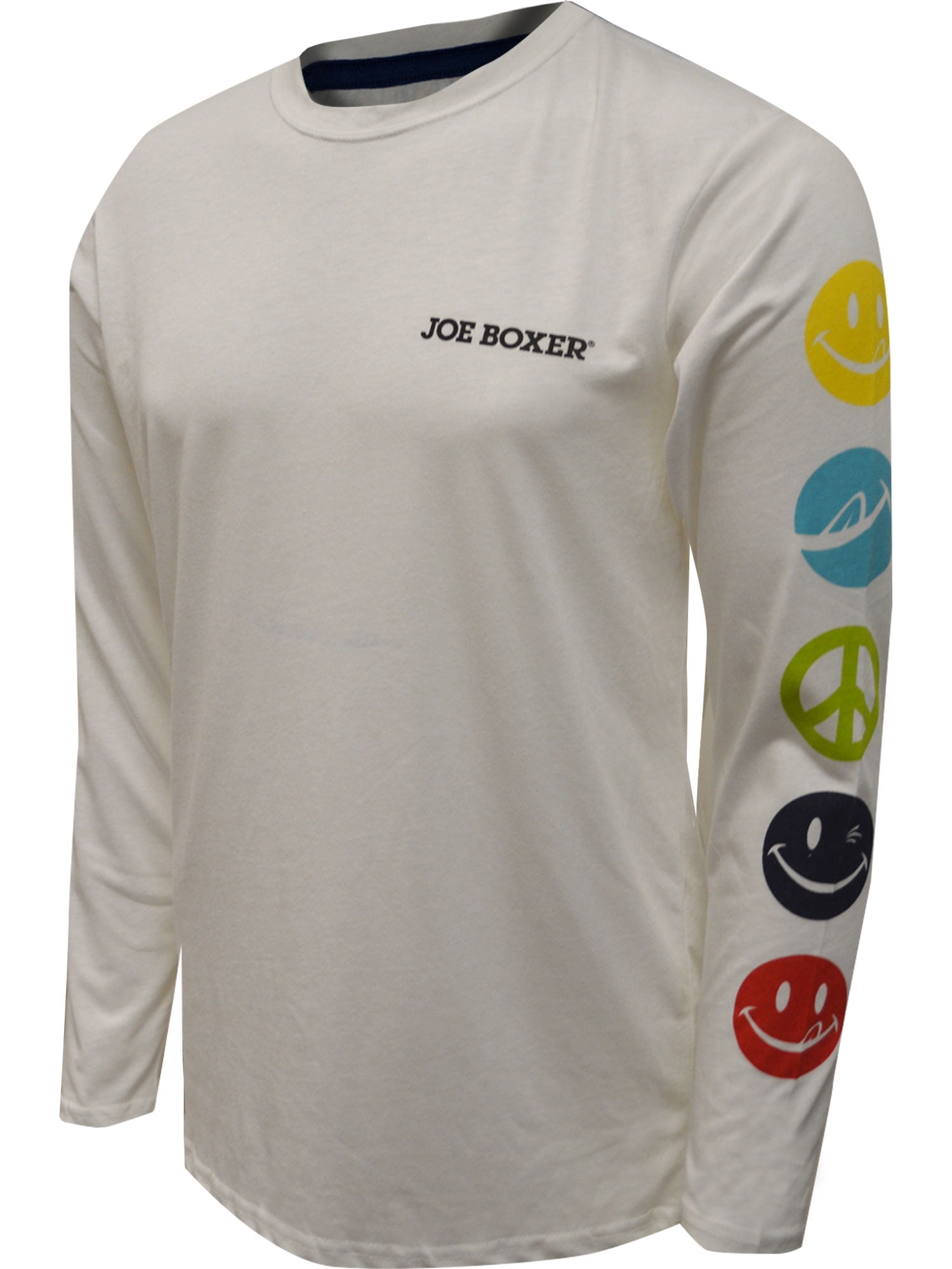 Joe Boxer Mens Joe Boxer Loungewear White Licky Icons Long Sleeve Tee  (Medium) 