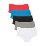 Joe Boxer Women's 5-pack Ribbed Girl Short