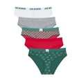 thumbnail image 1 of Joe Boxer Women's Cotton Holiday Giftable Bikini Panty Set, 5-pack, Sizes XS to 3X, 1 of 6