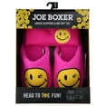 Joe Boxer Women's Smiley Face Slipper & Hat Gift Set