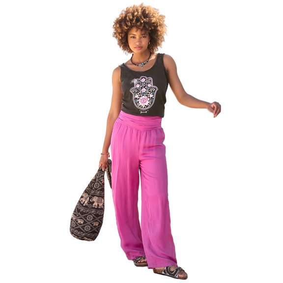 Joe Browns Women's Plus Size Double Layer Wide Leg Pants