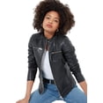 thumbnail image 1 of Joe Browns Women's Plus Size Leather Zip Biker Jacket, 1 of 4