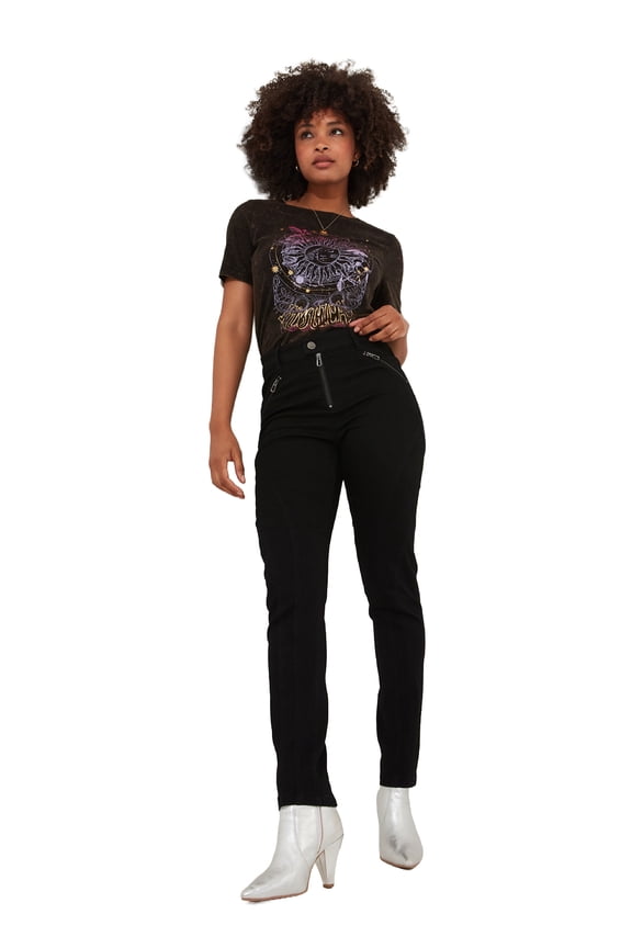 Women's Plus Size Stretch Denim Rocker Skinny Jean