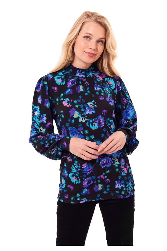 Women's Plus Size Stretch Knit Mockneck