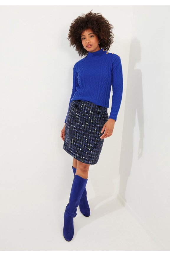 Women's Plus Size Tweed Pencil Skirt