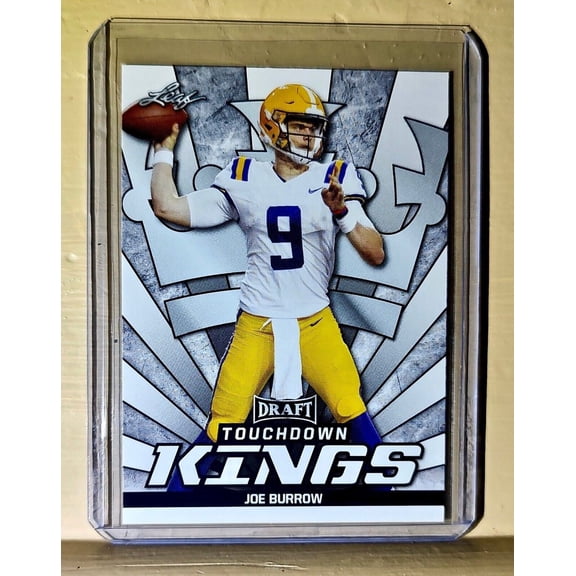 Joe Burrow 2020 Leaf Draft Touchdown Kings Silver Football #85 NFL Rookie Card