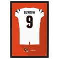 thumbnail image 1 of Joe Burrow Cincinnati Bengals Away Jersey Framed Art Print, 1 of 2