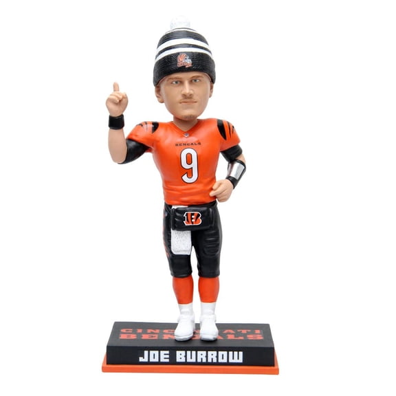 Joe Burrow (Cincinnati Bengals) Orange w/Beanie NFL Exclusive Bobblehead