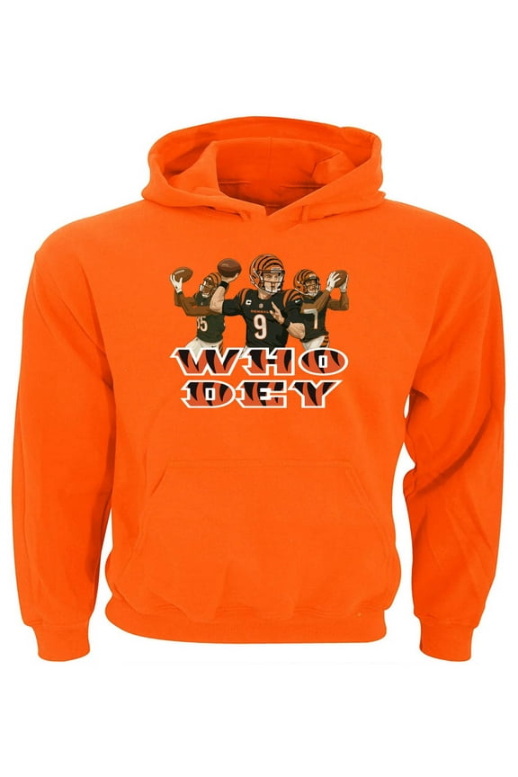Joe Burrow Jamarr Chase Tee Higgins Cincinnati Hooded Sweatshirt Hoodie