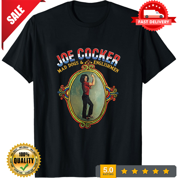 Joe Cocker Mad Dogs White Cotton T Shirt Full Size S-5XL, CROWD FAVORIT-TH76549