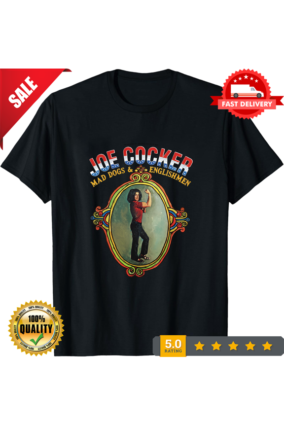 Joe Cocker Mad Dogs White Cotton T Shirt Full Size S-5XL, CROWD FAVORIT-TH76549