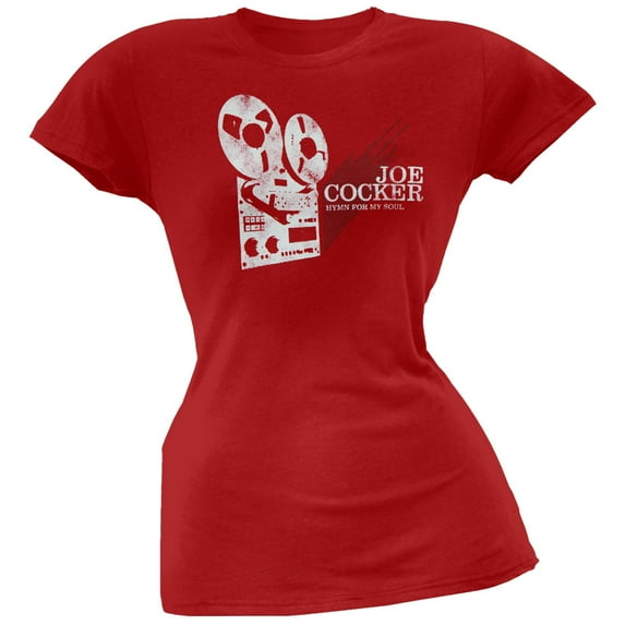 Joe Cocker Women's Juniors Tape Player Short Sleeve T Shirt