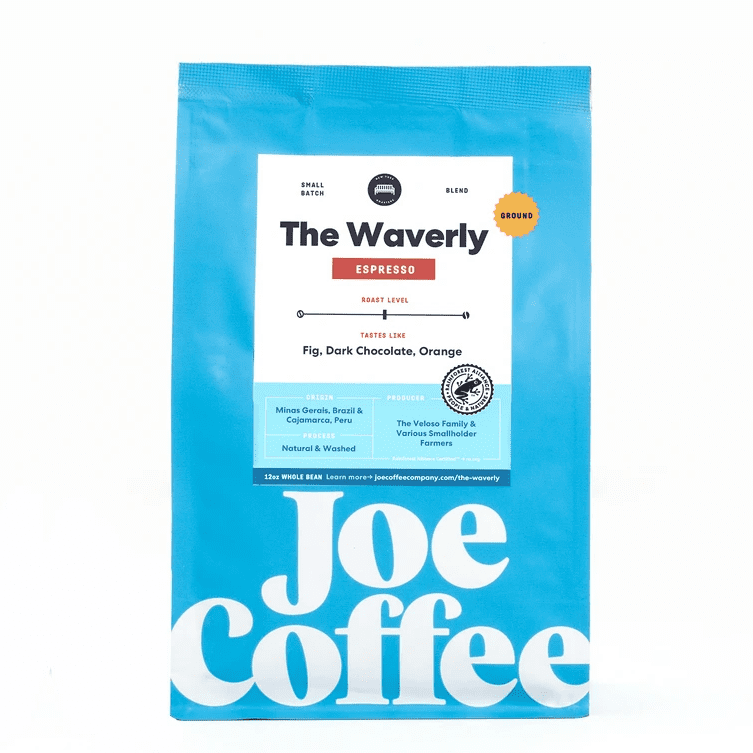 Joe Coffee Company - The Waverly Ground Specialty Coffee, 12 oz Bag, Rainforest Alliance Certified, Kosher, Climate Friendly