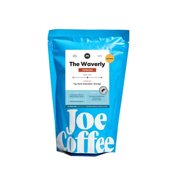 Joe Coffee Company - The Waverly Ground Coffee, 6 oz Bag | NYC Roaster, RFA Certified, Kosher, Climate-Friendly, Specialty Grade