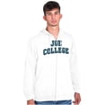 thumbnail image 1 of Joe College Student Drinking Party Men's Big & Tall Graphic Zip Up Hoodie Brisco Brands 4X, 1 of 5