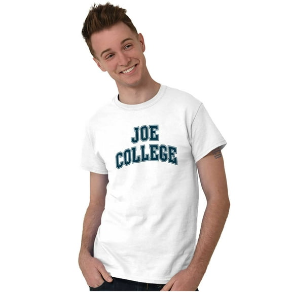 Joe College Student Drinking Party Men's Big & Tall Crewneck Graphic Tee Brisco Brands 3X