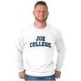 thumbnail image 1 of Joe College Student Drinking Party Men's Long Sleeve Tee T Shirt Brisco Brands X, 1 of 6