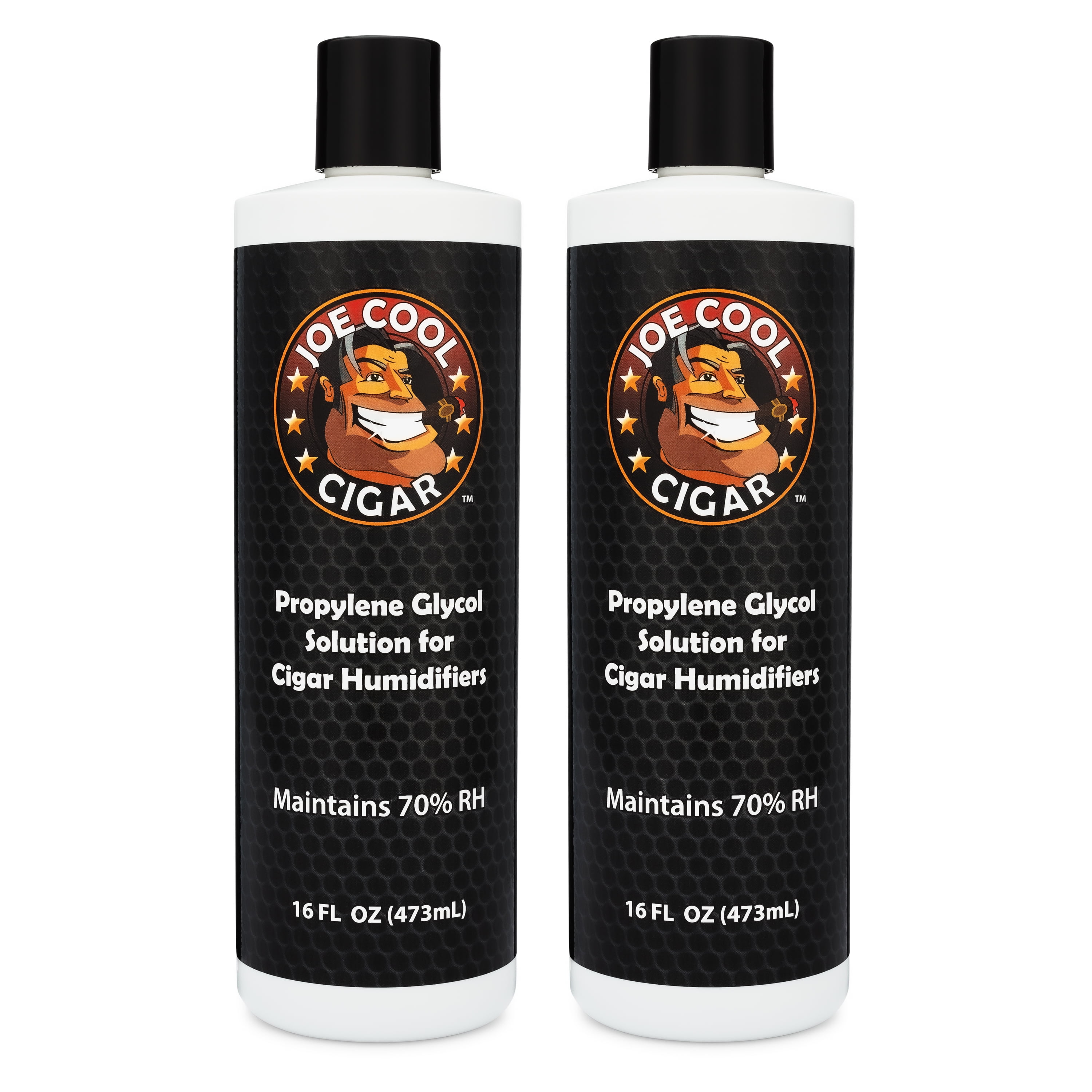 Joe Cool Cigar Propylene Glycol Humidor Solution for Cigar Humidifiers 16 oz Bottle (2-Pack)