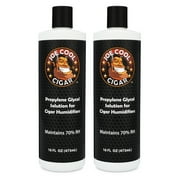 Joe Cool Cigar Propylene Glycol Humidor Solution for Cigar Humidifiers 16 oz Bottle 2-Pack