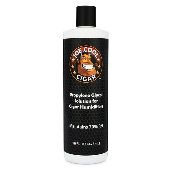 Joe Cool Cigar Propylene Glycol Humidor Solution for Cigar Humidifiers (16 oz Bottle)