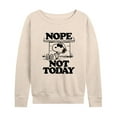 thumbnail image 1 of Joe Cool Nope Not Today Lights Only  - Ladies French Terry Long Sleeve Shirt, 1 of 6
