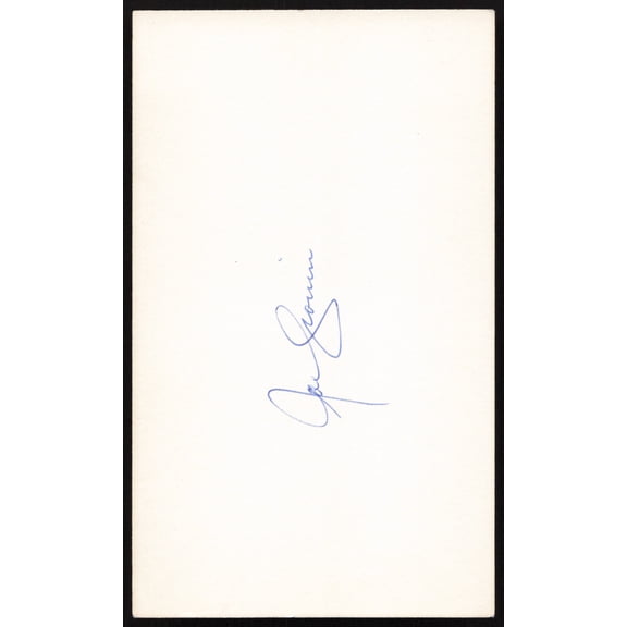 Joe Cronin Autographed 3x5 Index Card Boston Red Sox SKU #259563
