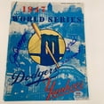 thumbnail image 1 of Joe DiMaggio New York Yankees Multi Signed 1947 World Series Program PSA DNA, 1 of 9
