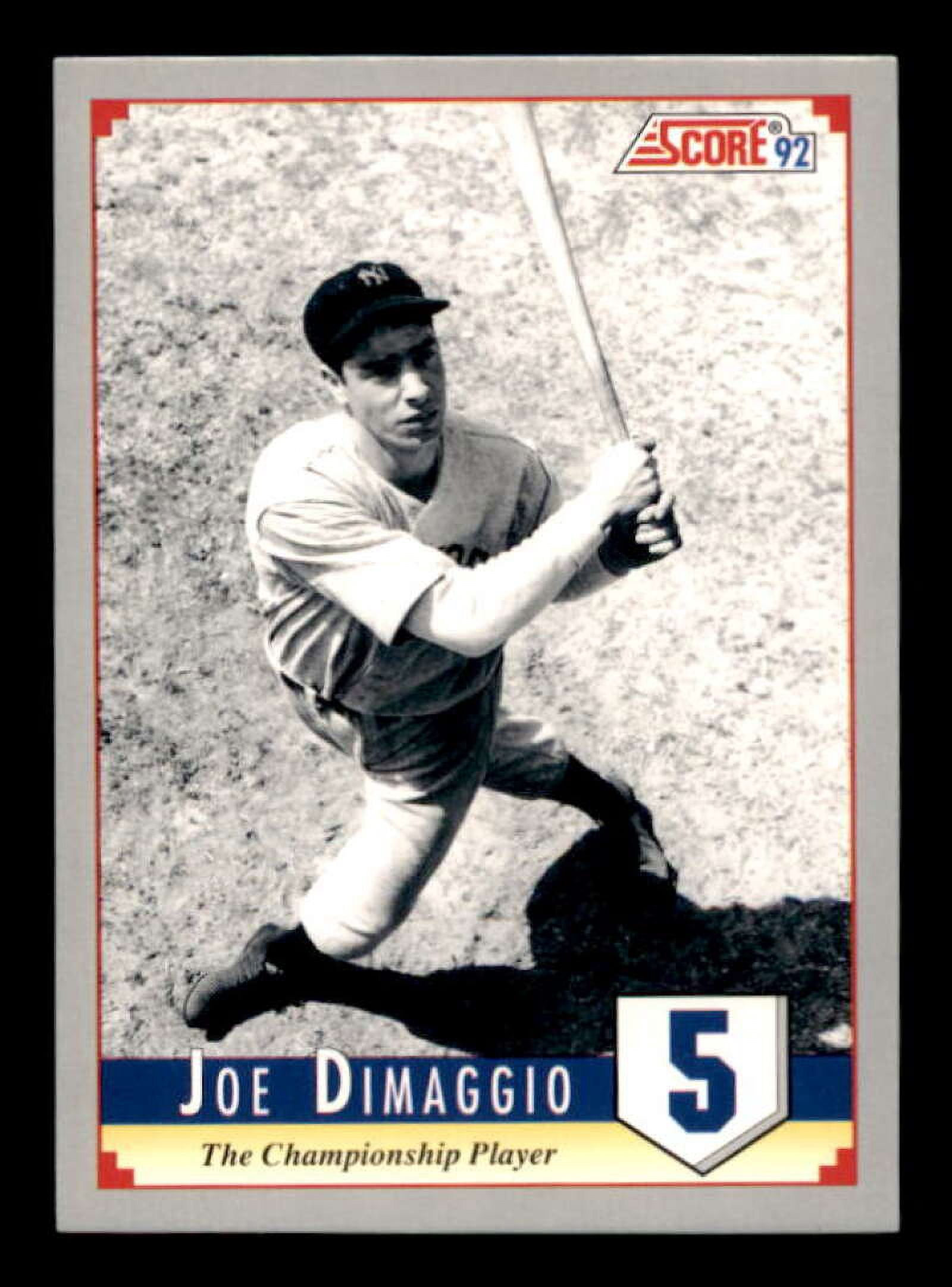 Joe DiMaggio/The Legend Card 1992 Score DiMaggio #5 - Walmart.com