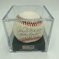 thumbnail image 1 of Joe Dimaggio Yankee Clipper Signed American League Baseball PSA Graded MINT 9, 1 of 7