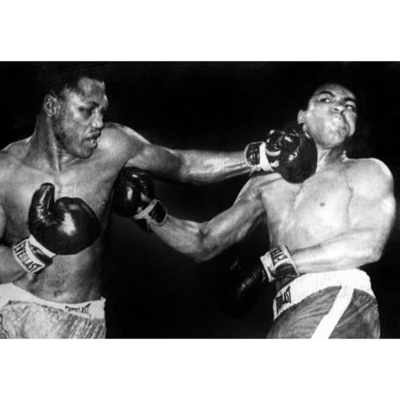 Joe Frazier Vs. Muhammad Ali In Their First Title Fight At Madison Square Garden History (36 x 24)