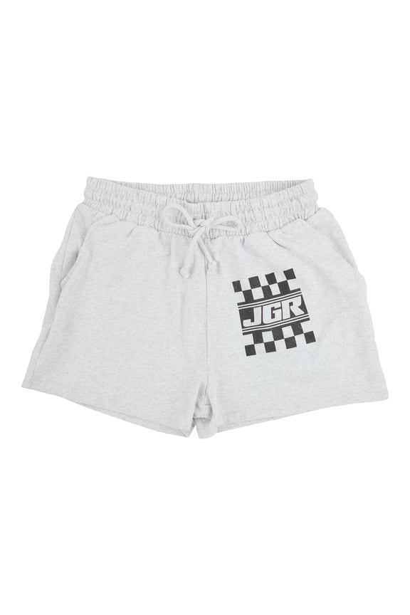 Joe Gibbs Racing JGR Checkered Flag Women's Athletic Heather Lounge Shorts-XS