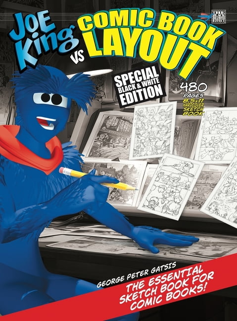 Joe King vs Comic Book Layout: Black &amp; White Edition, (Hardcover)