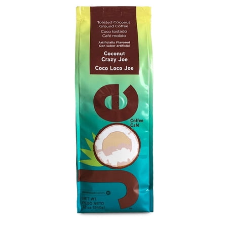 Joe Knows Coffee, Coconut Crazy Joe, 12oz Bag, Medium Roast, Flavored Coffee