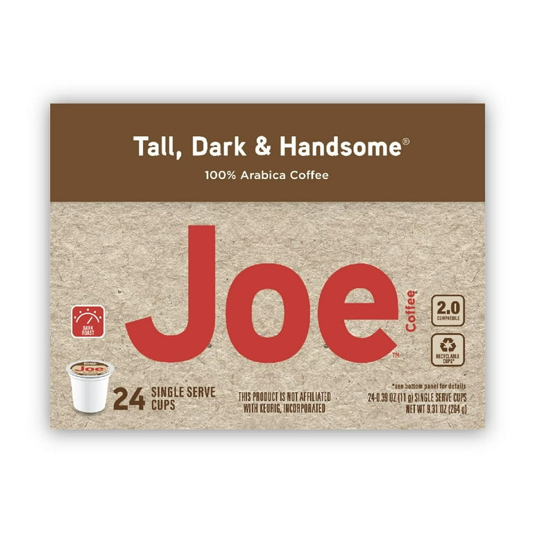 Joe Knows Coffee, 100% Arabica, Tall Dark and Handsome Joe Knows Coffee, 100% Arabica, Tall Dark and Handsome