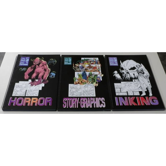Joe Kubert's World Of Cartooning HC SET OF 3 - Horror - Inking - Story Graphics ; Joe Kubert