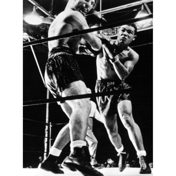 Joe Louis Delivers Knockout Punch To Lou Nova History (18 x 24)