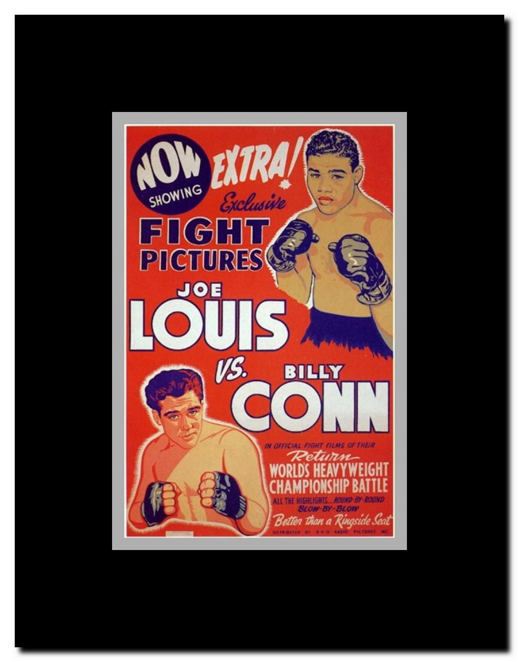 Joe Louis Vs Billy Conn Framed Movie Poster