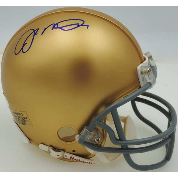 Joe Montana Autographed Notre Dame Fighting Irish Gold Mini Helmet PSA/DNA 238343