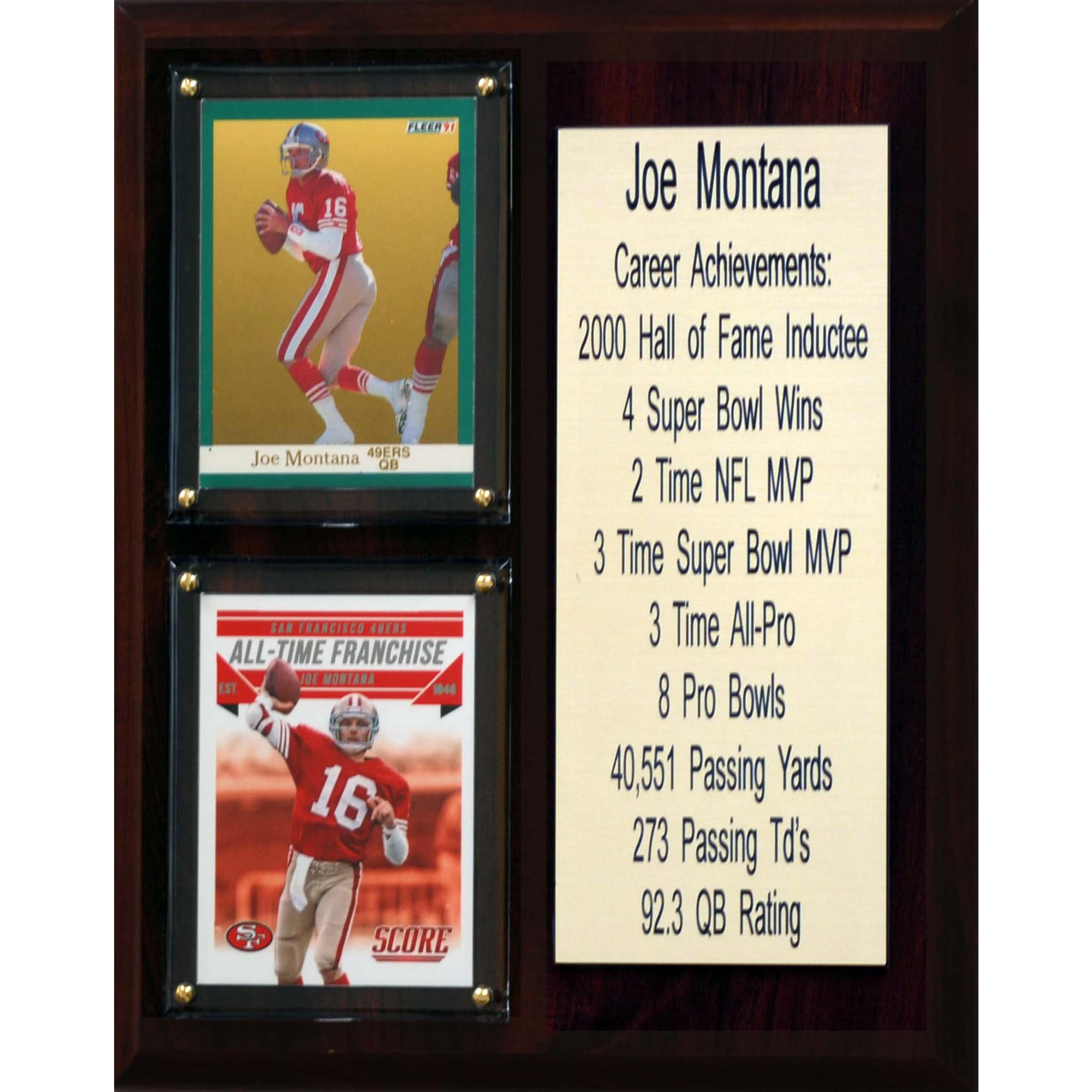 Joe Montana San Francisco 49ers Autographed White Panel Football with HOF 2000 Inscription
