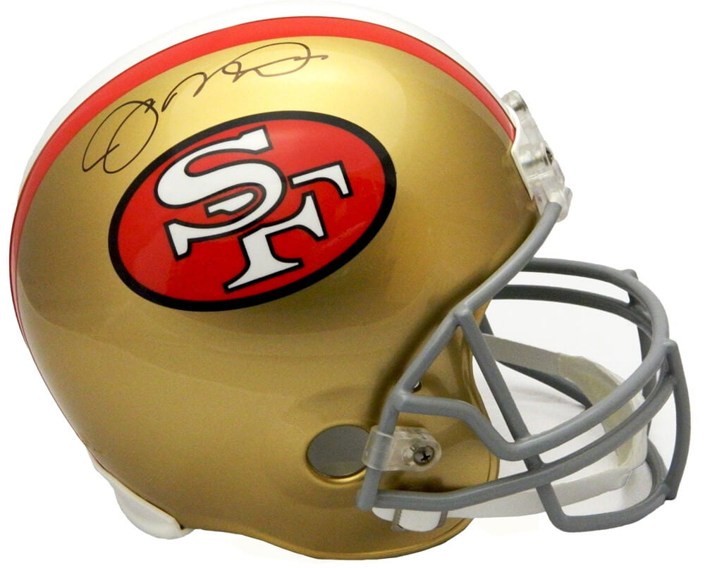 Joe Montana Signed 49ers Throwback Riddell Full Size Replica Helmet