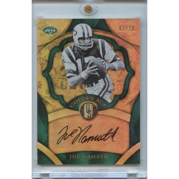 Joe Namath 2018 Gold Standard Golden Age Auto Autograph New York Jets 2/10