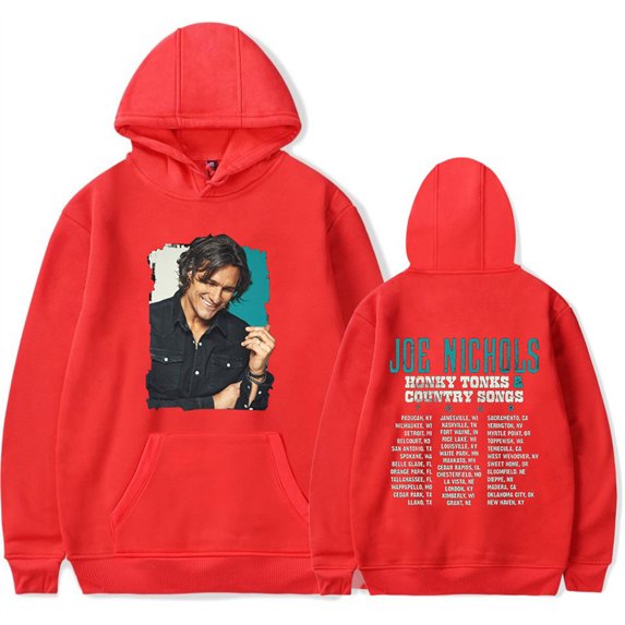 Joe Nichols Black Tour Hoodies Casual Tops Fashion Clothes Vintage 90s Sweatshirts
